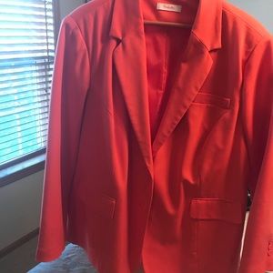 Simply Be tangerine blazer